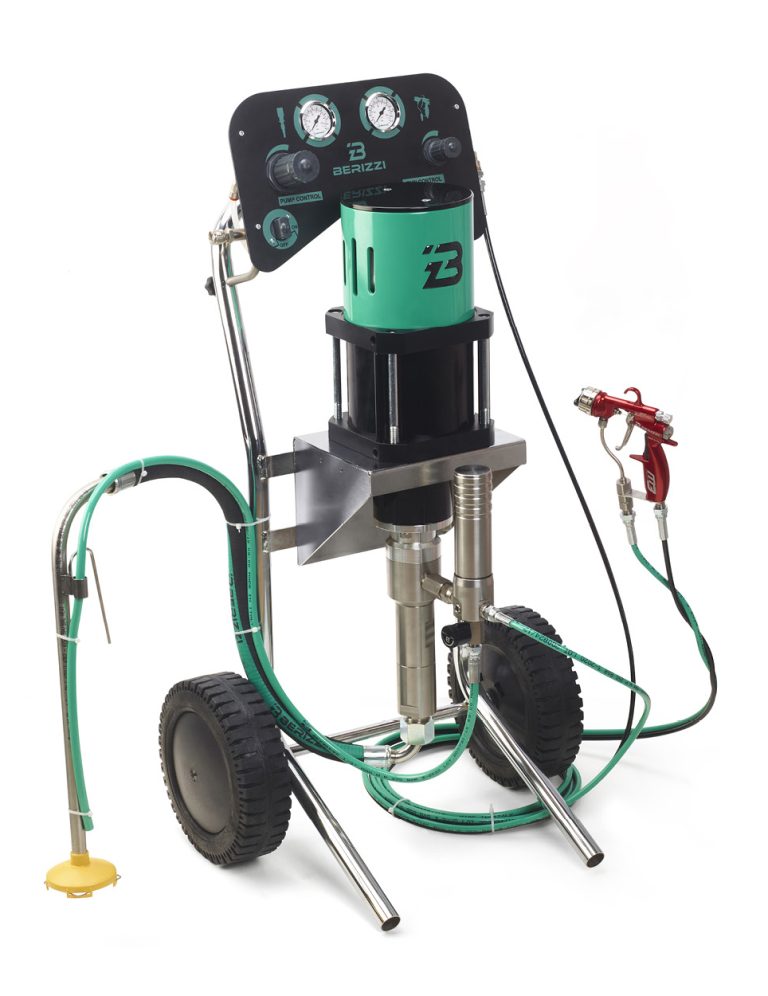 Batna črpalka za lakiranje Berizzi Apollo 40 s pištolo Mach.